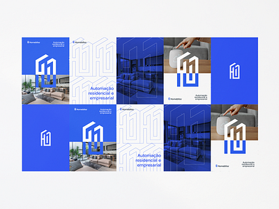 Homebliss - Smarthome automation blue brand brand identity branding identidade visual logo logotype smart smarthome