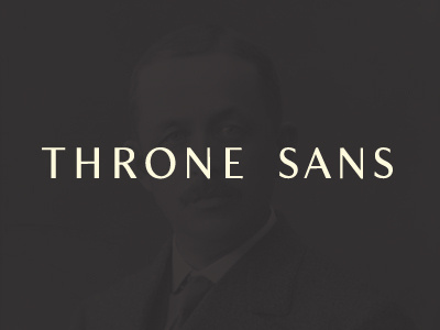 Throne Sans throne sans typeface