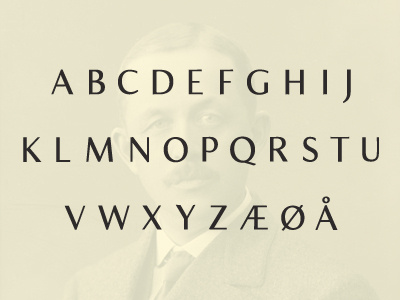 Throne Sans — Letters throne sans typeface