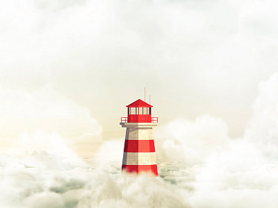 Escape 3d c4d clouds design lighthouse manipulation photo photoshop