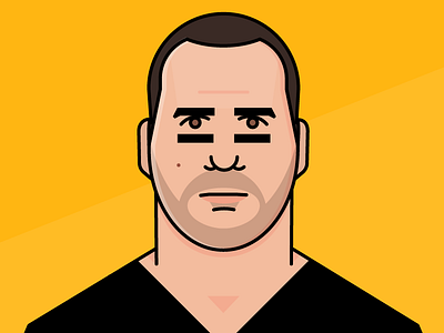 Ben Roethlisberger football illustration nfl pittsburgh portrait