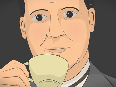 Tea 1940s animation character design illustration tea