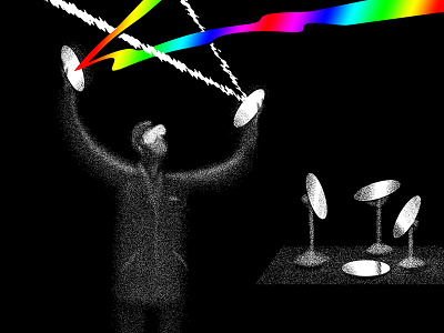 Bending The Rules Of Light 2 black and white color experiment lab light particles photon ray science scientists spectrum