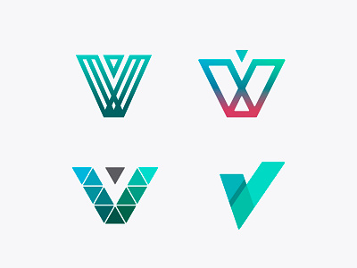 V explorations brand exploration exploration visual brand initial lettering logo mark v letter v logo