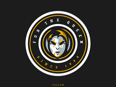 For the Queen branding caelum esport identity logo logotype mascot sport