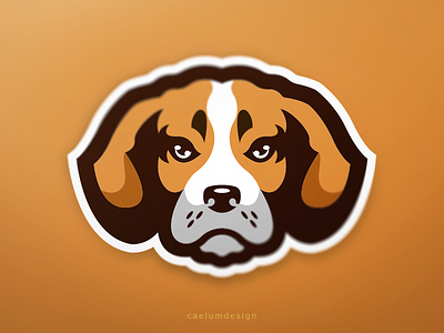 Beagle branding caelum dog esport identity logo mascot sport