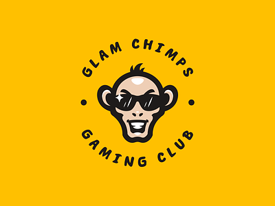 Glam Chimps animal branding caelum esport hiwow identity illustration logo logotype mascot sport