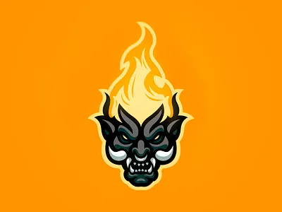 Burning Demon branding caelum esport icon identity illustration logo logotype mascot sport vector