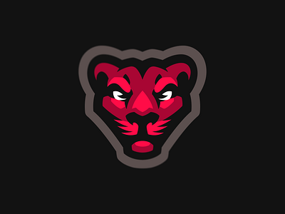 Red Panther animal branding caelum esport esports icon identity illustration logo logotype mascot sport sports