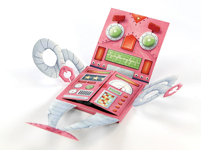 Yoshimi Battles the Pink Robots cd concept design graphic design illustration packaging pink robot robots typography