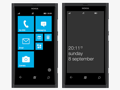 Lumia 800 recreated with CSS3