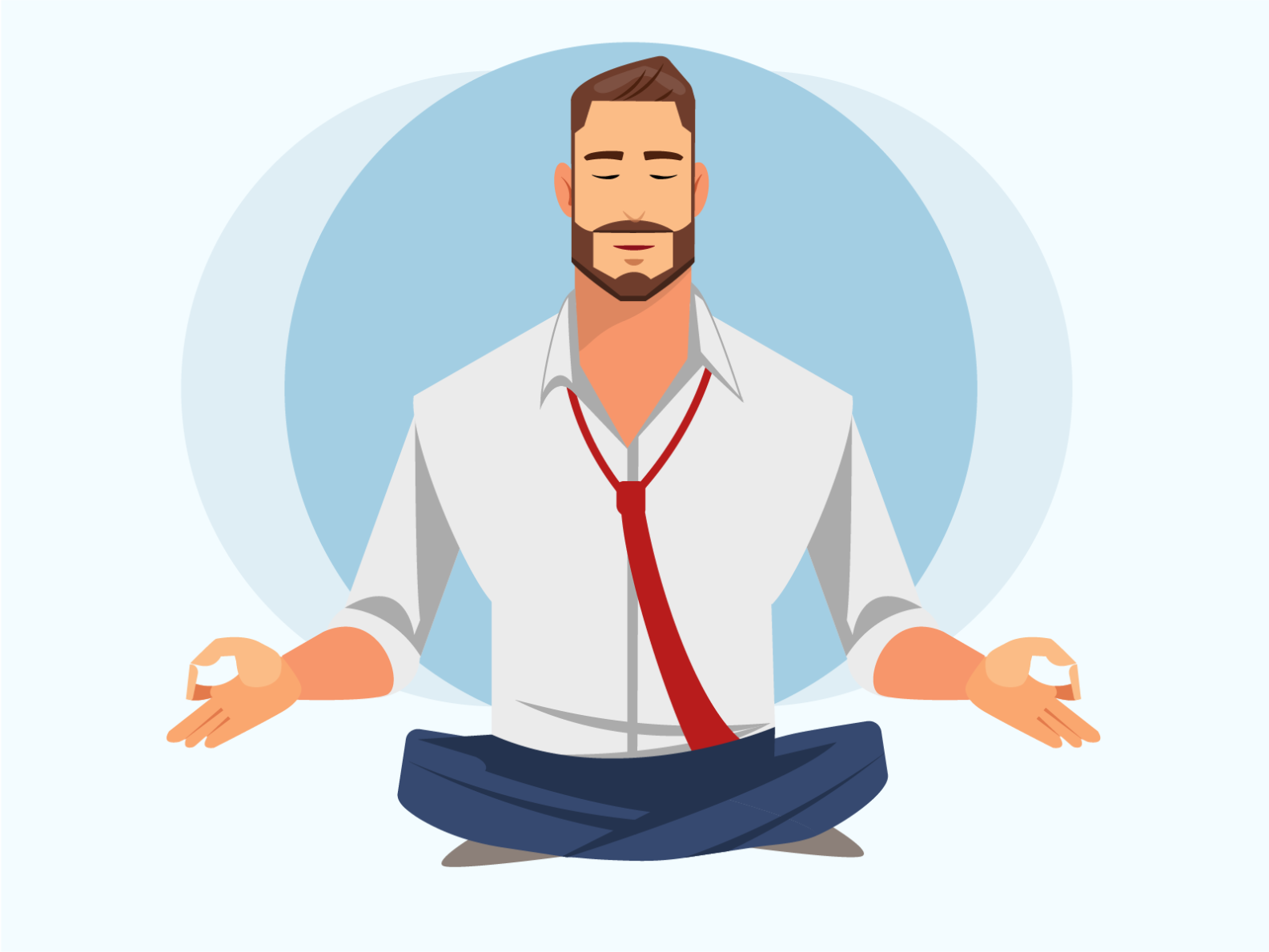 Office meditation by Onur Kuru on Dribbble