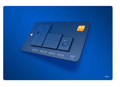 Credit Card 3D 3d c4d credit card design graphic design home appliance shahrooz hashemi