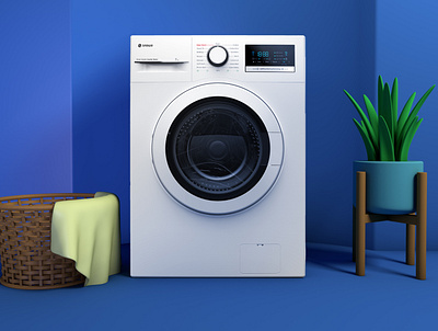 Washingmachine 3d c4d cinema4d cinema4dart design graphic design washing machine