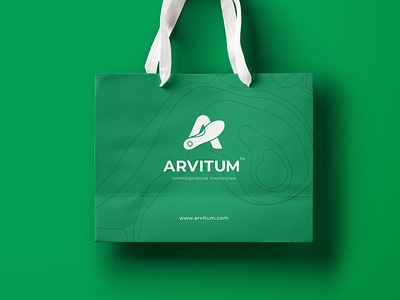 ARVITUM™ — Branding & Identity Design — 03 bag brand branding corporateidentity design designer dy design graphic design green identity logo logofolio logotype mockup