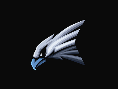 Snow Hawk Mascot Logo animal bird brand branding design hawk hawk logo illustration logo logo mark logotype mascot mascot design mascot logo vector