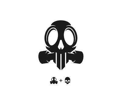 Apocalypse Logo brand brand design gas mask icon illustration logo logo design logotype mascot skull vector