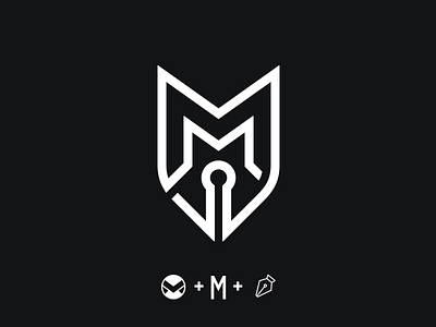 DesignByMatt Logo brand brand identity branding designbymatt logo logotype m logo monogram pen tool logo