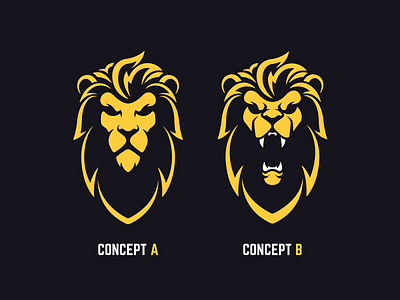 A or B? animal brand branding design icon illustration lion lion logo logo logo mark logodesign logotype mark mascot mascot logo vector