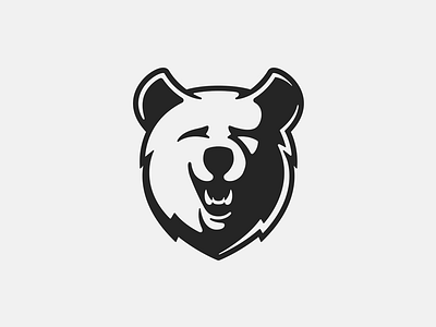 Grizzy Logo bear bear logo grizzly grizzly bear happy bear icon logo logodesign mascot mascot logo