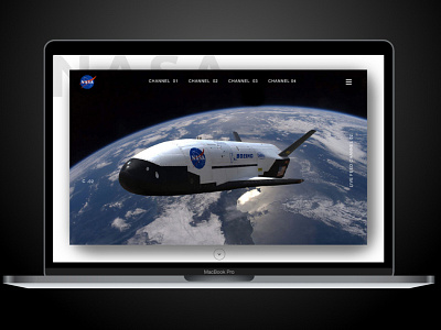 Nasa Landing Page dailyui design flat minimal mobile first ui ux web web design
