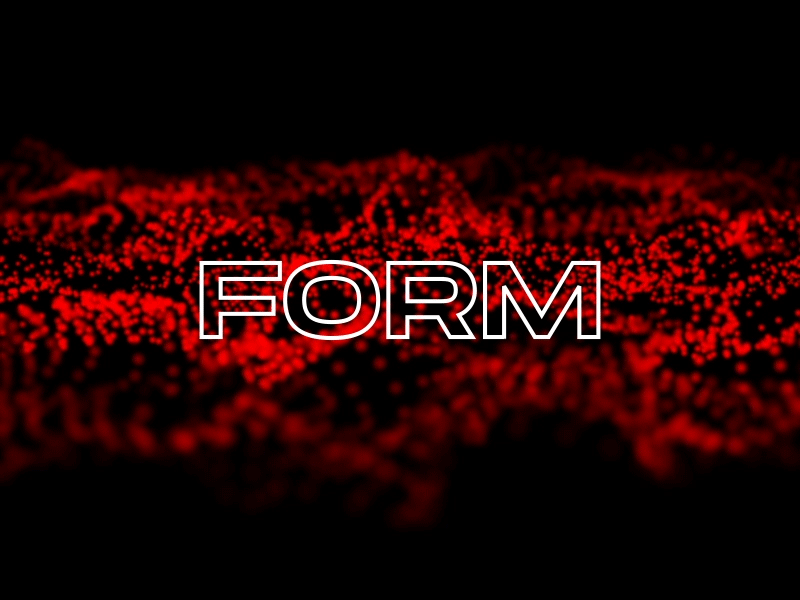 Particaular Form 3d abstract adobe after effects animation gif red