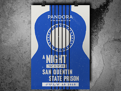 A Night With San Quentin gig music poster