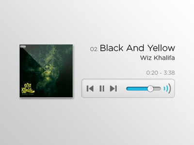 Audio Interface Widget audio widget interface player music mp3 controls ui media