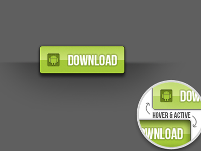 Android Download Button android button download psd shiny