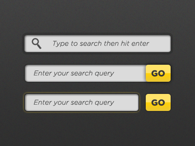 Search Forms search forms go button yellow