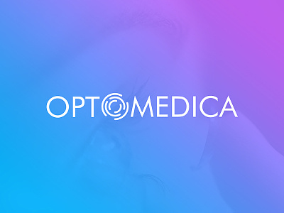 Optomedica logo blue design doctor facility logo medic medical purple ui ux