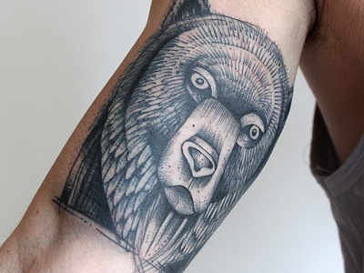 Bear bear farbenpracht germany miriam frank tattoo miriamfrank munich tattoo artist tattoo girl visual art form