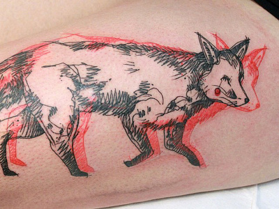 Fox farbenpracht germany miriam frank tattoo miriamfrank munich tattoo artist tattoo girl visual art form