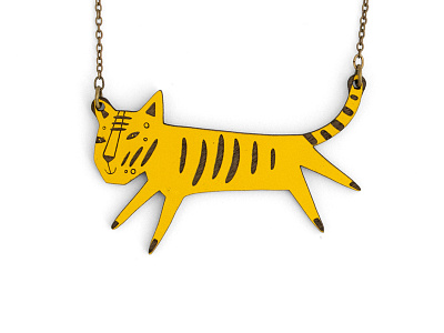 Tiger Necklace artist girl design germany illustration miriam frank miriamfrank mirifrank munich visual art form necklace tiger