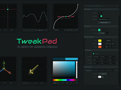 Tweak Pad controllers ui ux vector