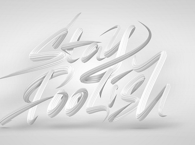 STAY FOOLISH font type typography 字體設計