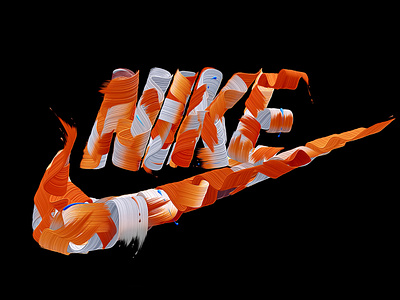 NIKE.PAINT color graphic design illustration lettering logo nike type 字体设计 海报设计