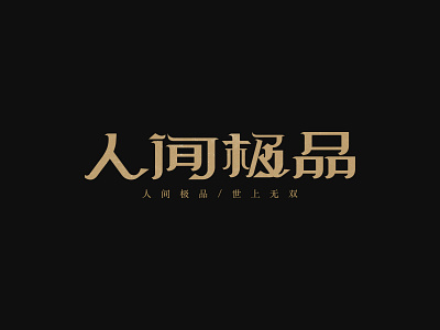 字体设计 | 人间极品 fontdesign graphicdesign typedesign 字体设计