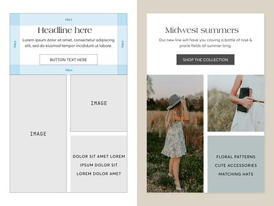 Fashion brand email template