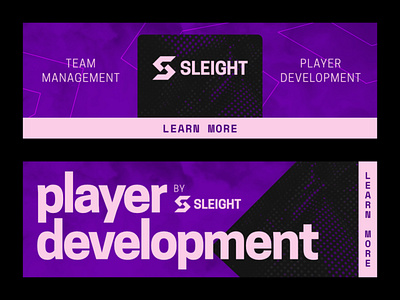 esports digital ads | Sleight digital startup advertisement ad banner gamer gaming call of duty league of legends apex legends esports branding logo graphic design