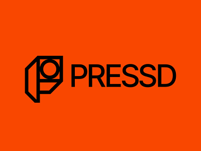 Web3 Music Industry Logo | PRESSD brand identity branding brutalism logo music music industry nft postmodern typography web3