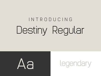 Destiny - A Futuristic Sans destiny font font design futuristic industrial minimal modern space type typeface typeface design typesetting