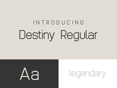 Destiny - A Futuristic Sans