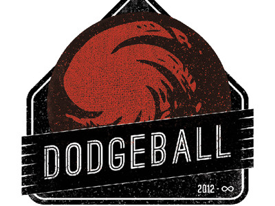 Dodgeball Drib 2012 banner design dodgeball infinity logo texture