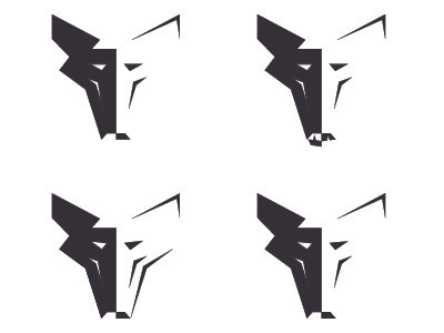 Wolf Logo design logo shadow wolf
