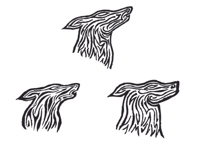 Wolf Logo Numero Dos design lines logo sketch wolf