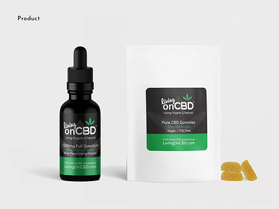 Living On CBD Product Design brand strategy branding label design logo design product design