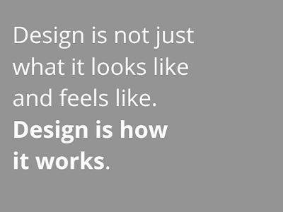 Quote of The Day design quote steve jobs