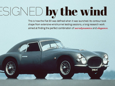 Designed by the wind 8v automotive car fiat retro typography vintage