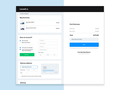 Ecommerce Checkout Desktop